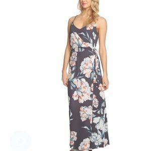 NEW 1.State gray floral wrap dress 2 NWT $138
